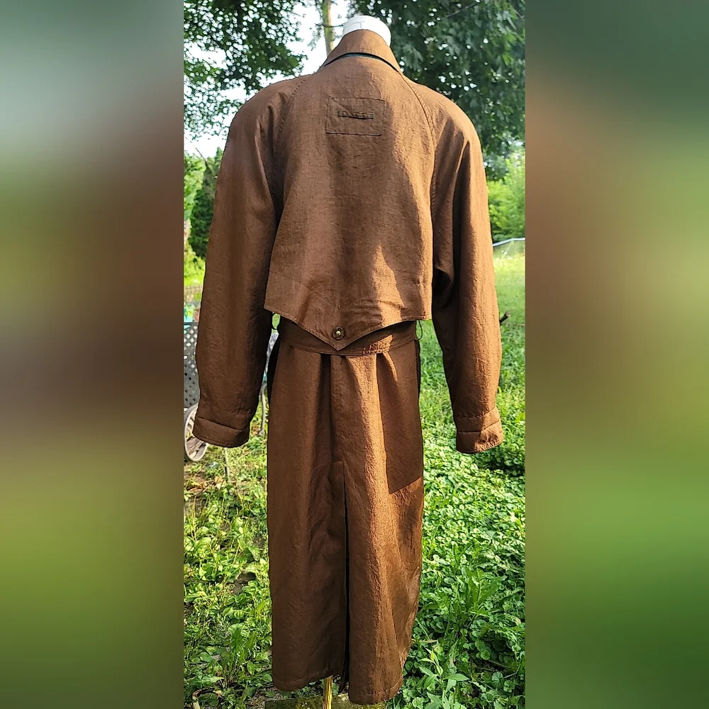 J.Galleryvintage 80‎ 90 Transformer Wool Brown Long Coat - Picture 5 of 12